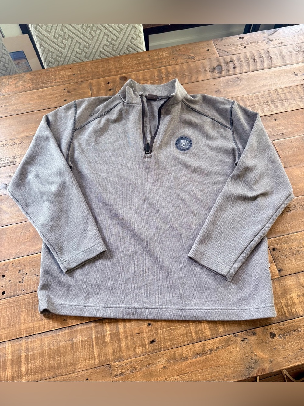 men’s PING golf Gray Quarter-Zip Pullover sensor warm size large